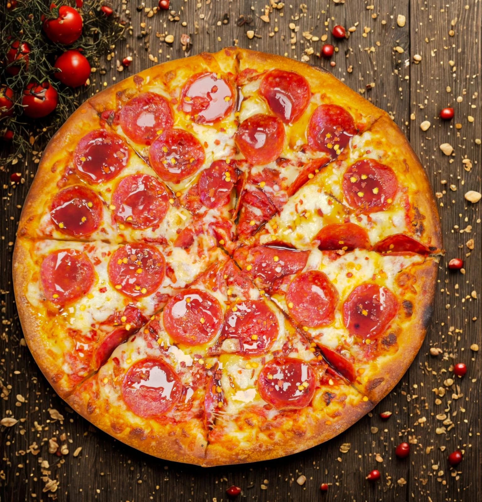 One Medium Pizza - 3 Toppings + 1 Drink + 1 Dip